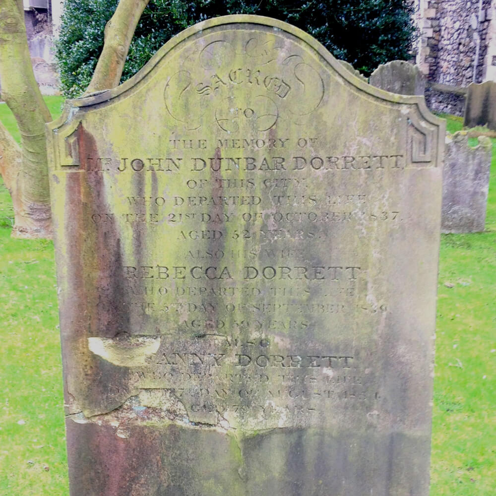No 7 Dorretts Gravestone